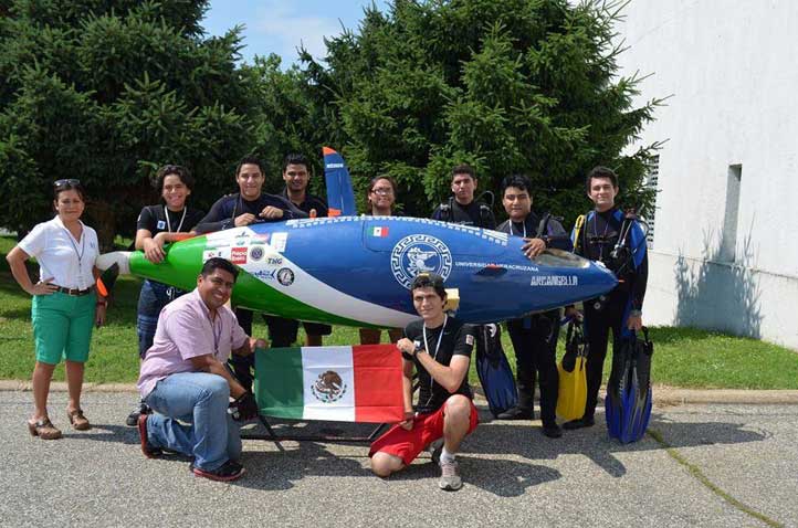 Jorge Rangel y Alejandro Caballero participaron en la competencia internacional Submarine Race 