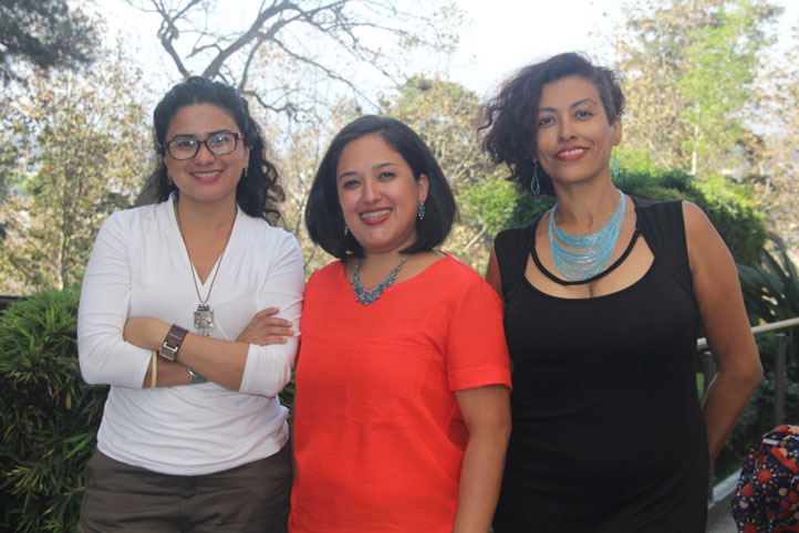 Paola Cordero Román, Elenor Arrington Báez y Dunia Salas Rivera
