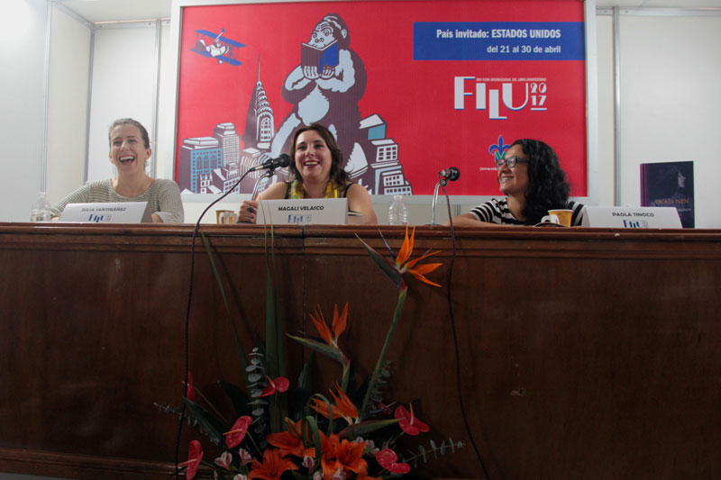 Julia Santibáñez, Magali Velasco y Paola Tinoco